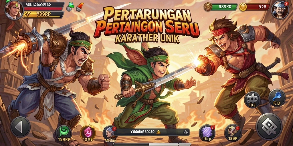 Tangkapan layar gameplay <strong>789RP</strong> menunjukkan pertarungan seru antara karakter yang beraksi.