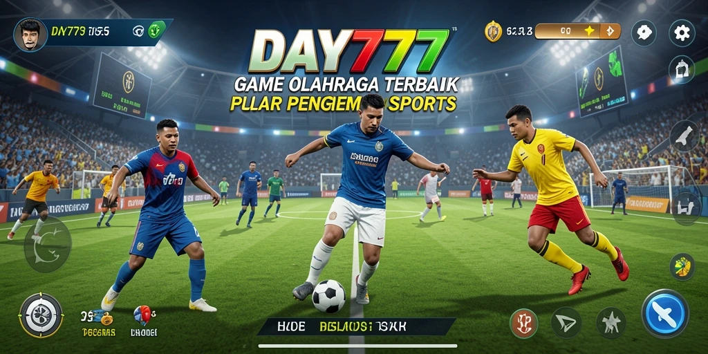 Screenshot DAY777 menunjukkan gameplay olahraga yang mendebarkan dengan grafis berkualitas tinggi.