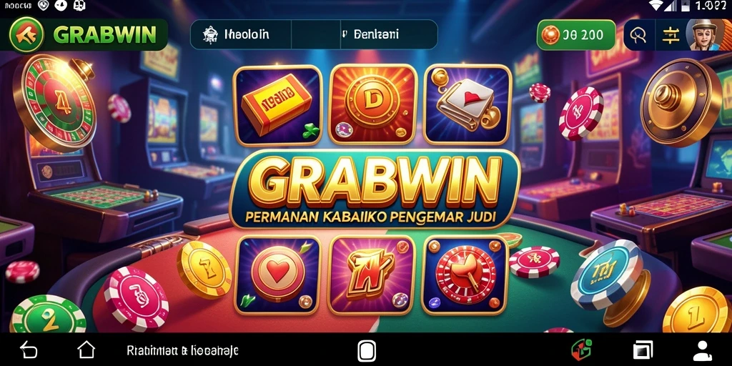 Screenshot gameplay GRABWIN menampilkan suasana kasino yang menarik.