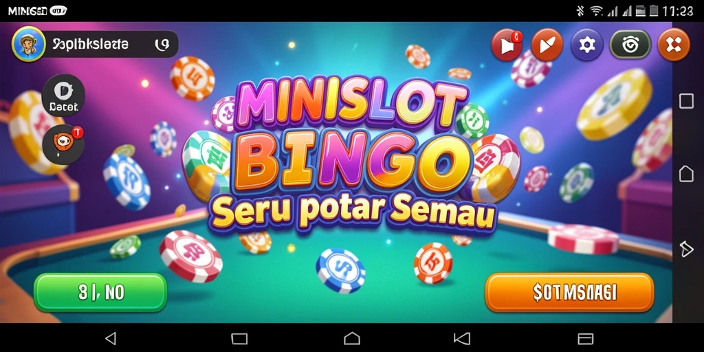 Tangkapan layar gameplay Bingo intens dari MINISLOT.