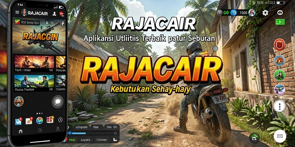 Screenshot utama RAJACAIR dengan tampilan antarmuka yang menarik dan mudah digunakan.