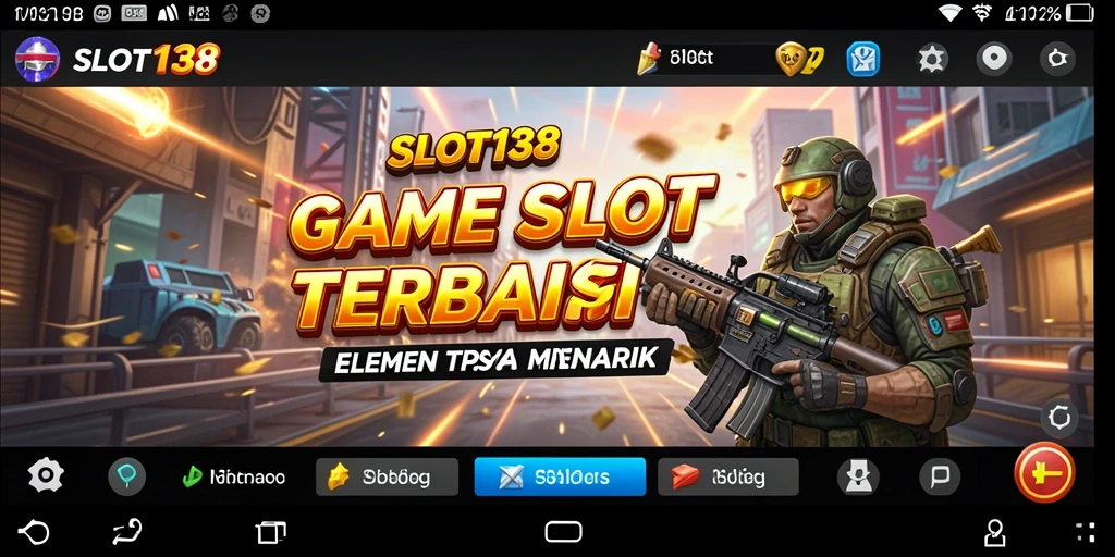 Screenshot utama SLOT138 menampilkan aksi seru dalam permainan TPS.