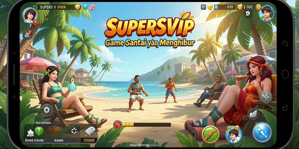 Tampilan gameplay <strong>SUPERSVIP</strong> yang seru dan penuh warna.