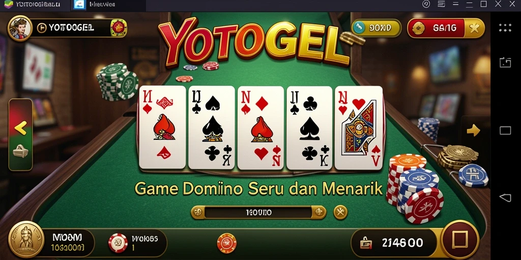Tampilan gameplay Domino di YOTOGEL yang menarik.